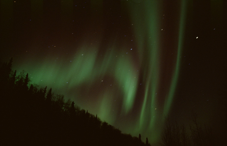 Northern Lights Display in Central Alaska